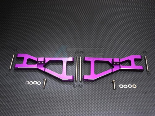 GPM Racing HPI Nitro, Rush Evo Aluminum Front Arm Set - 1 Pair Purple