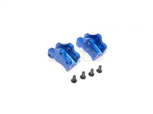 GPM Racing Axial RR10 Bomber Aluminium Front/Rear Gear Box Components - 1Pair Set Blue