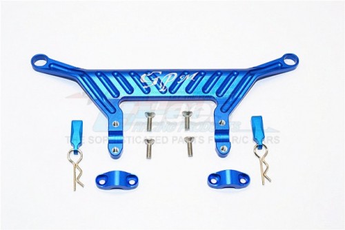 GPM Racing Axial RR10 Bomber Aluminium Battery Holder - 1Pc Set Blue