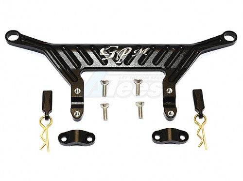 GPM Racing Axial RR10 Bomber Aluminium Battery Holder - 1Pc Set Black