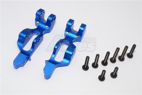 GPM Racing Axial RR10 Bomber Aluminium Rear Shock Mount - 1Pair Set Blue