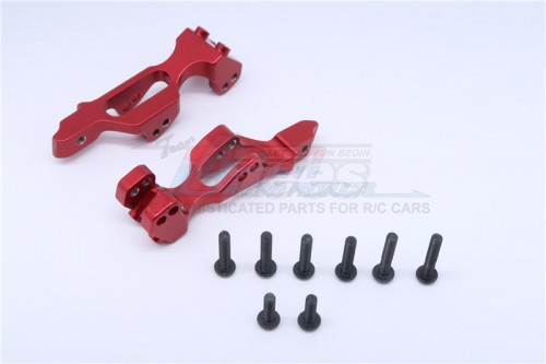 GPM Racing Axial RR10 Bomber Aluminium Rear Shock Mount - 1Pair Set Red