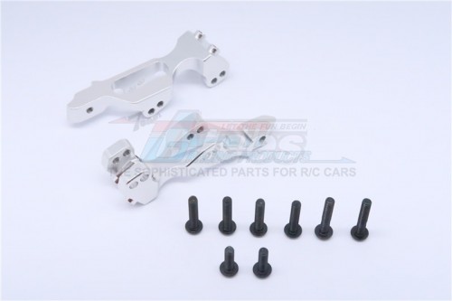 GPM Racing Axial RR10 Bomber Aluminium Rear Shock Mount - 1Pair Set Silver