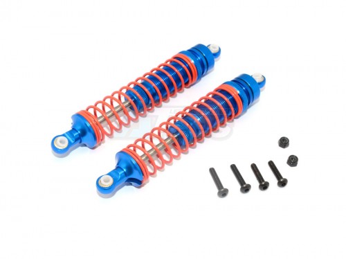 GPM Racing Axial RR10 Bomber Aluminium Front/Rear Adjustable Spring Damper (105Mm) Withm Aluminium Ball Ends - 1Pr Set Blue