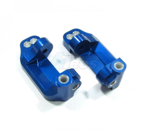 GPM Racing Traxxas Rustler VXL Aluminum C-Hub Caster Block - 1 Pair Blue