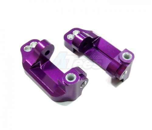 GPM Racing Traxxas Rustler VXL Aluminum C-Hub Caster Block - 1 Pair Purple