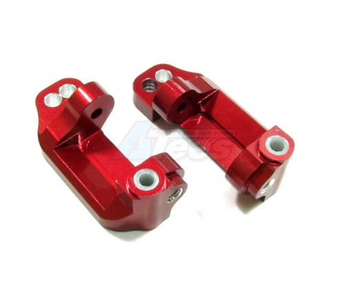 GPM Racing Traxxas Rustler VXL Aluminum C-Hub Caster Block - 1 Pair Red