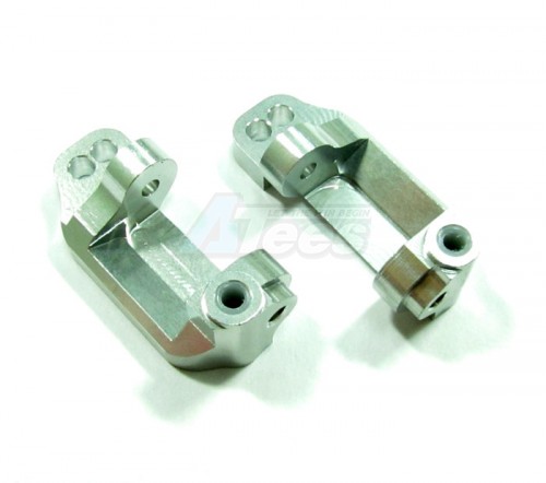 GPM Racing Traxxas Rustler VXL Aluminum C-Hub Caster Block - 1 Pair Silver