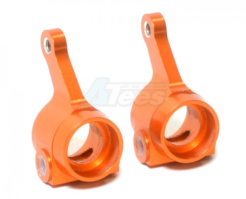 GPM Racing Traxxas Rustler VXL Aluminum Front Knuckle 1 Pair Orange