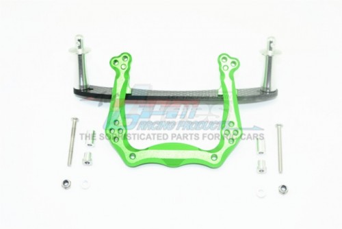 GPM Racing Traxxas Rustler VXL Aluminum Front Damper Mount - 1set Green
