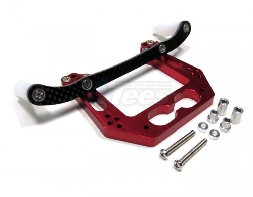 GPM Racing Traxxas Rustler VXL Aluminum Front Damper Mount Set Red