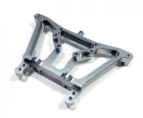 GPM Racing Traxxas Rustler VXL Aluminum Rear Damper Mount Gun Metal
