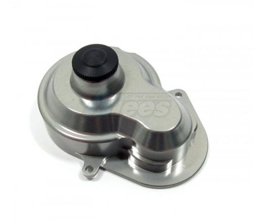 GPM Racing Traxxas Rustler VXL Aluminum Main Gear Cover - 1 Sett Gun Metal
