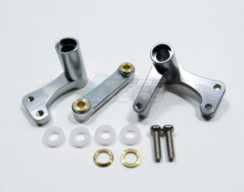 GPM Racing Traxxas Rustler VXL Aluminum Steering Assembly - 1set Gun Metal