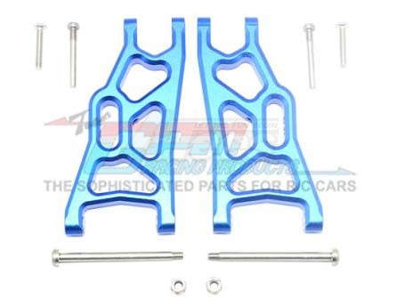 GPM Racing Traxxas Rustler VXL Aluminum Front/rear Lower Arm - 1 Pair Blue