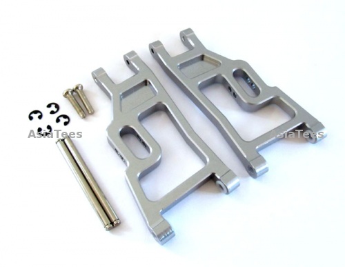 GPM Racing Traxxas Rustler VXL Aluminum Front/rear Lower Arm - 1 Pair Gun Metal