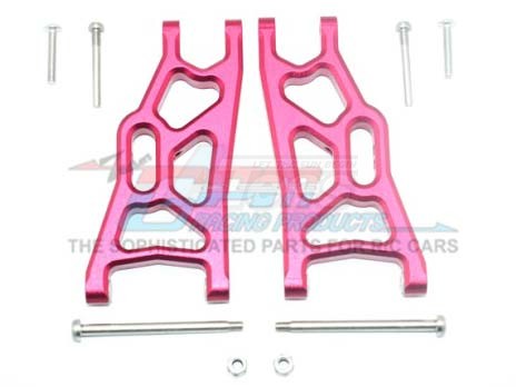 GPM Racing Traxxas Rustler VXL Aluminum Front/rear Lower Arm - 1 Pair Red