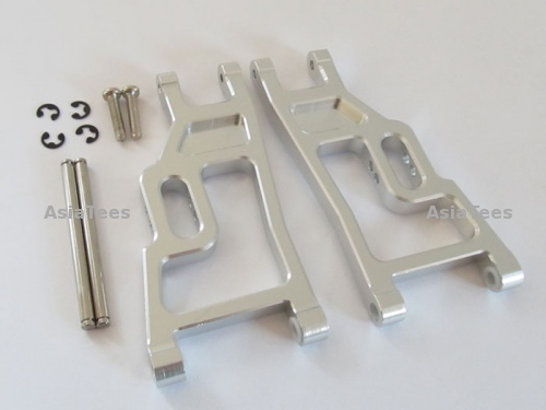 GPM Racing Traxxas Rustler VXL Aluminum Front Lower Arm - 1 Pair Silver