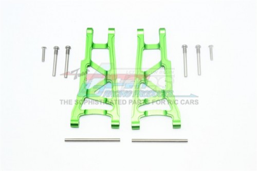 GPM Racing Traxxas Rustler VXL Aluminum Rear Lower Arm - 1pr Set Green