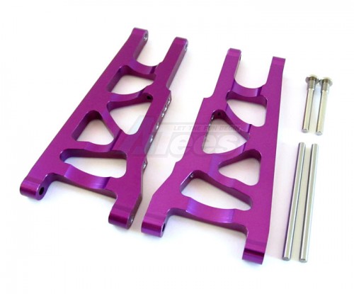 GPM Racing Traxxas Rustler VXL Aluminum Front Lower Arm - 1 Pair Set Green