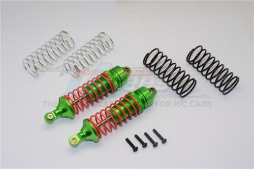 GPM Racing Traxxas Rustler VXL Aluminum Front Adjustable Spring Damper Green