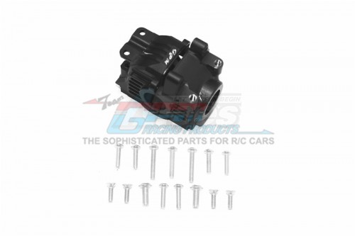 GPM Racing Traxxas Rustler VXL Aluminium Rear Gear Box - 17Pcs Set (For 67076-4) Black