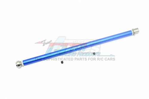 GPM Racing Traxxas Rustler VXL Stainless Steel + Aluminium Center Drive Shaft - 5Pcs Set (For 67076-4) Blue