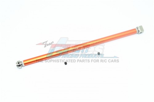 GPM Racing Traxxas Rustler VXL Stainless Steel + Aluminium Center Drive Shaft - 5Pcs Set (For 67076-4) Orange