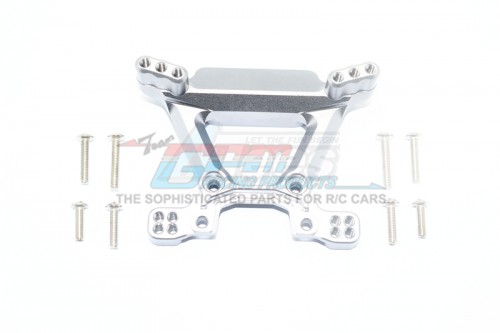 GPM Racing Traxxas Rustler VXL Aluminium Front Damper Mount (For VXL 67076-4) Silver