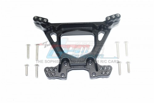 GPM Racing Traxxas Rustler VXL Aluminium Rear Damper Mount (For VXL 67076-4) Black