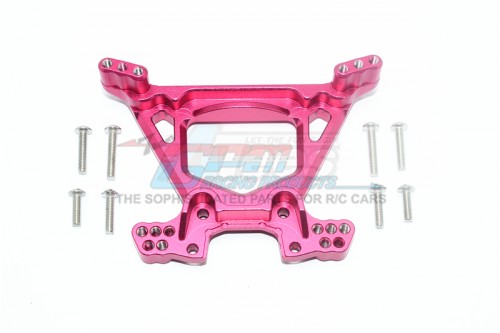 GPM Racing Traxxas Rustler VXL Aluminium Rear Damper Mount (For VXL 67076-4) Red