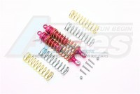 GPM Racing Traxxas Rustler VXL Aluminium Rear Adjustable Shocks 102MM - 14Pcs Set (For 67076-4) Red