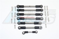 GPM Racing Traxxas Rustler VXL Stainless Steel Thickened Tie Rods - 21Psc Set (For 67076-4)