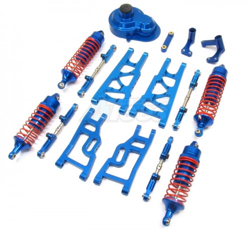 GPM Racing Traxxas Rustler VXL Performance Combo Upgrade Set Blue
