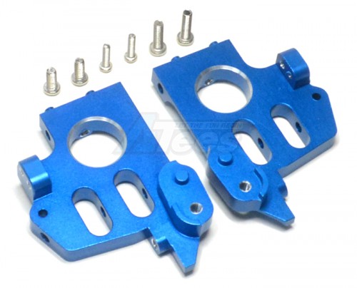 GPM Racing HPI Savage 21 Aluminum Front / Rear Bulkhead Side Plate Set 1 Pair Blue