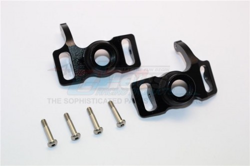 GPM Racing HPI Savage 21 Aluminum Front/rear Steering Block With Screws & Washers - 1pr Set (sav, Sax) Black