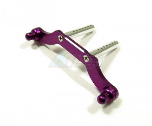 GPM Racing HPI Savage 21 Aluminum Front / Rear Body Post With Mount 1 Set Purple