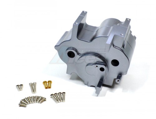 GPM Racing HPI Savage 21 Aluminum Centre Gear Box With Screws & Bronze Collars - 1 Set (sav, Sax) Gun Metal