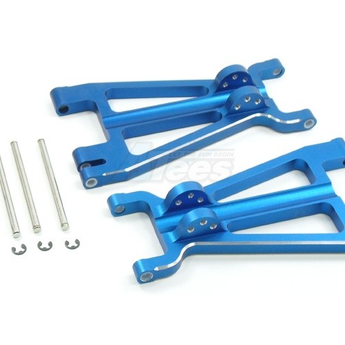 GPM Racing HPI Savage 21 Aluminum Front / Rear Adjustable Lower Arm With Screws & Pins & Delrin Collars & E-clips 1 Pair Set Blue