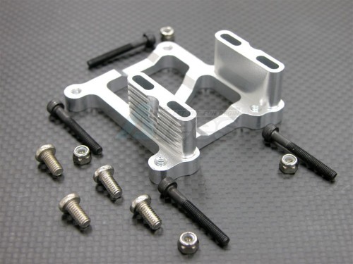 GPM Racing HPI Savage 21 Aluminum Engine Mount With Screws & Lock Nuts 1 Set (SAV, SAX) Silver