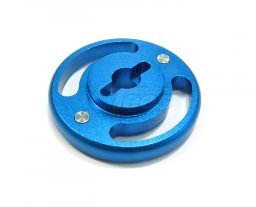 GPM Racing HPI Savage 21 Aluminum Spur Gear Adaptor - 1 Pc Blue