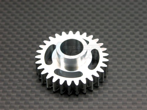 GPM Racing HPI Savage 21 Aluminum-7075 Idler Gear (29T) - 1 Pc Silver