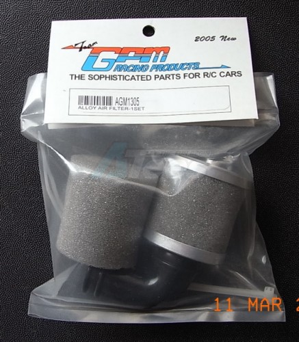GPM Racing HPI Savage 21 Aluminum Air Filter Set Silver