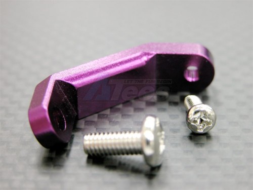 GPM Racing HPI Savage 21 Aluminum Tune Pipe Mount With Screws - 1 Pc Set Purple