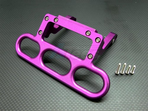 GPM Racing HPI Savage 21 Aluminum Rear Animal Guard (shape A) With Screws - 1 Set Purple