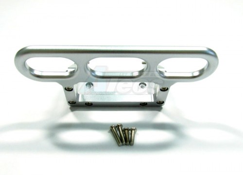 GPM Racing HPI Savage Flux Aluminum Rear Animal Guard (shape A) With Screws - 1 Set Silver