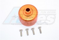 GPM Racing HPI Savage XL Aluminum Front Or Rear Differential Case- 5Pc Set Orange