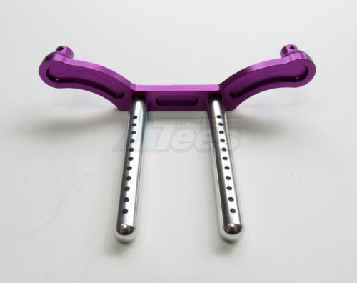 GPM Racing HPI Savage Flux Aluminum Front Or Rear Body Post With Mount - 1 Set (Sax) Purple