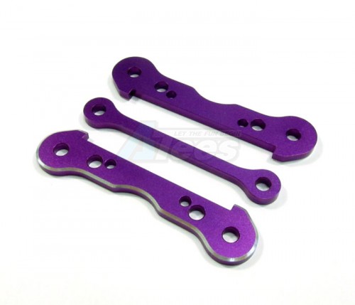 GPM Racing HPI Savage Flux Aluminum Front Or Rear Gear Box Arm Bulk - 3 Pcs (Sax) Purple