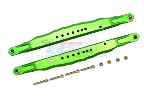 GPM Racing Team Losi Super Baja Rey 2.0 Aluminium Rear Lower Trailing Arms - 10Pcs Set Green